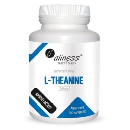 Aliness L-THEANINE teanina 200mg - 100 vege kapsułek