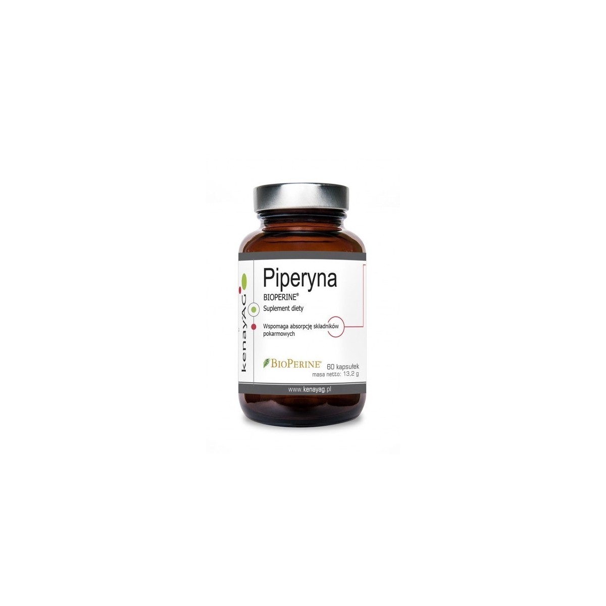 Piperyna (BIOPERINE®) (60 kapsułek) - Kenay