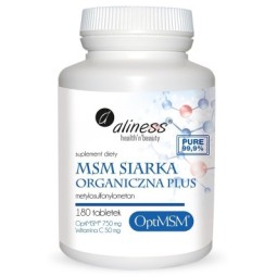 Aliness MSM Siarka Organiczna PLUS x 180 tabletek