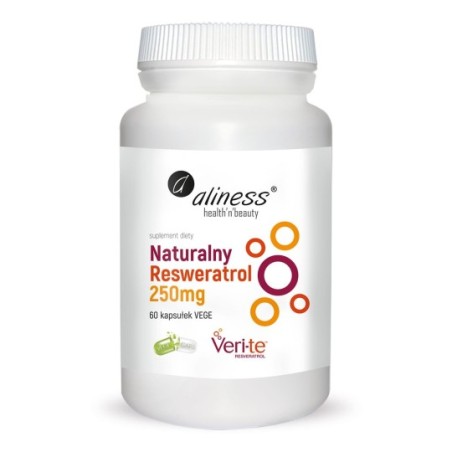 ALINESS Naturalny Resweratrol Veri-Te 250mg x 60 Vege