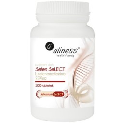 Aliness Selen L-selenometionina 200µg 100 tabletek