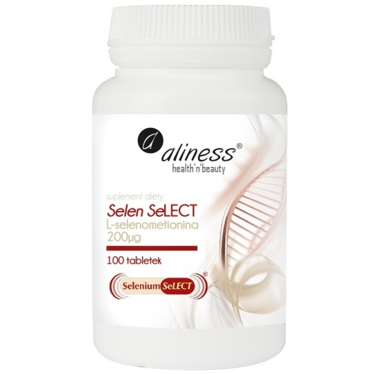 Aliness Selen L-selenometionina 200µg 100 tabletek