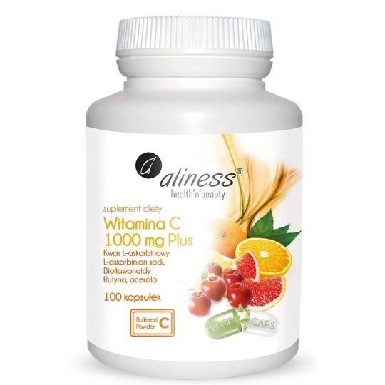 Aliness Witamina C 1000 mg Plus x 100 kaps VEGE