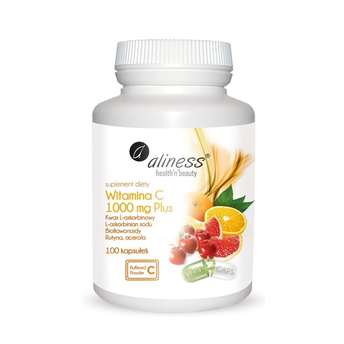 Aliness Witamina C 1000 mg Plus x 100 kaps VEGE
