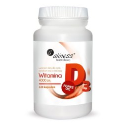 Aliness Witamina D3 FORTE oil 4000 j.m. 120 kapsułek