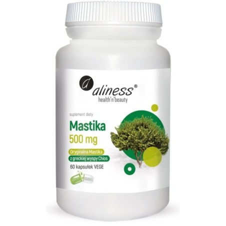 Aliness Mastika, sproszkowana żywica Pistacia lentiscus 500mg x ...