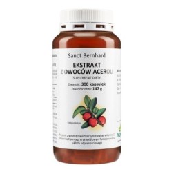 Ekstrakt z owoców Aceroli 300 kaps. Naturalna Witamina ...