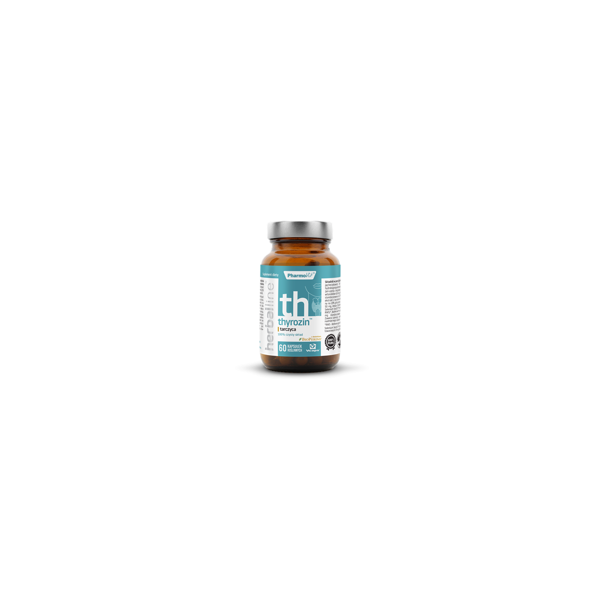 Thyrozin™ tarczyca 60 kaps Vcaps® | Herballine™ Pharmovit