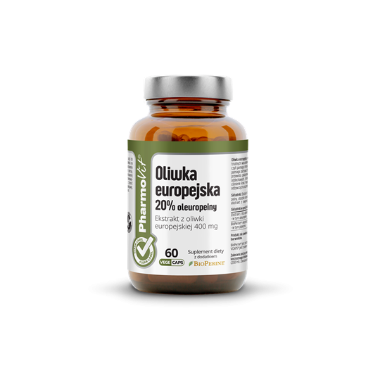 Oliwka europejska 20% oleuropeiny 60 kaps Vcaps® | Clean Label Pharmovit