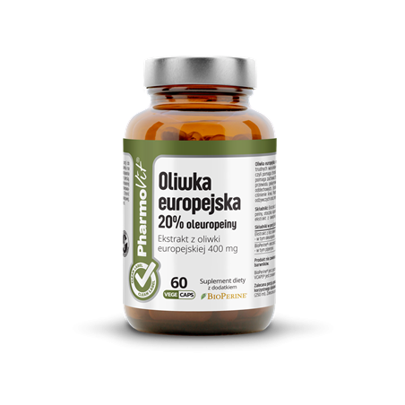 Oliwka europejska 20% oleuropeiny 60 kaps Vcaps® | Clean Label Pharmovit
