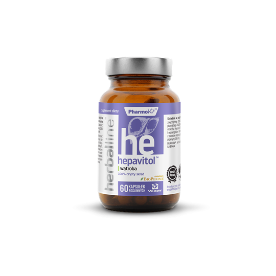 Hepavitol™ wątroba 60 kaps Vcaps® | Herballine™ Pharmovit