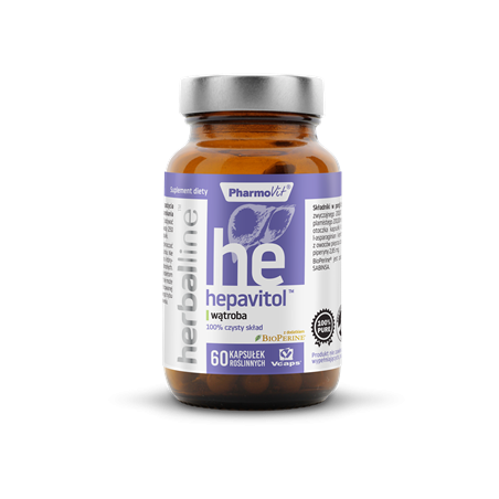 Hepavitol™ wątroba 60 kaps Vcaps® | Herballine™ Pharmovit