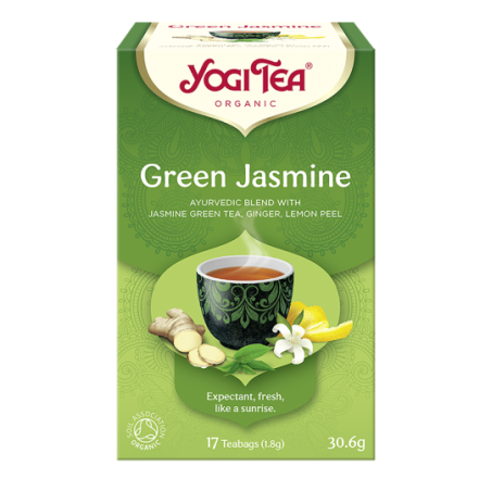 HERBATA ZIELONA JAŚMINOWA (GREEN JASMINE) BIO (17 x 1,8 g) 30,6 g - YOGI TEA