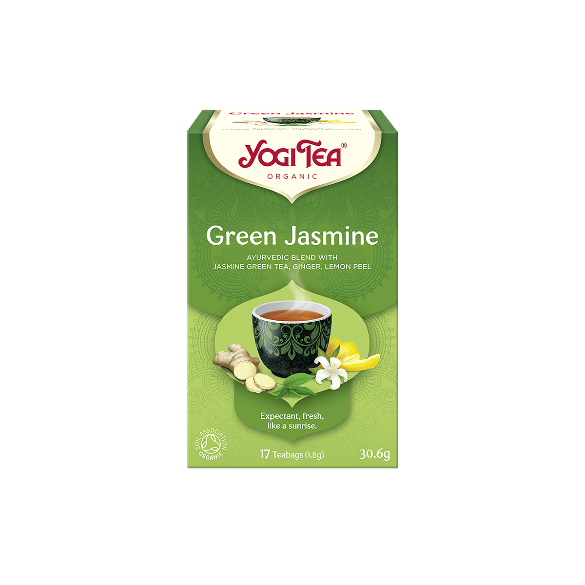 HERBATA ZIELONA JAŚMINOWA (GREEN JASMINE) BIO (17 x 1,8 g) 30,6 g - YOGI TEA