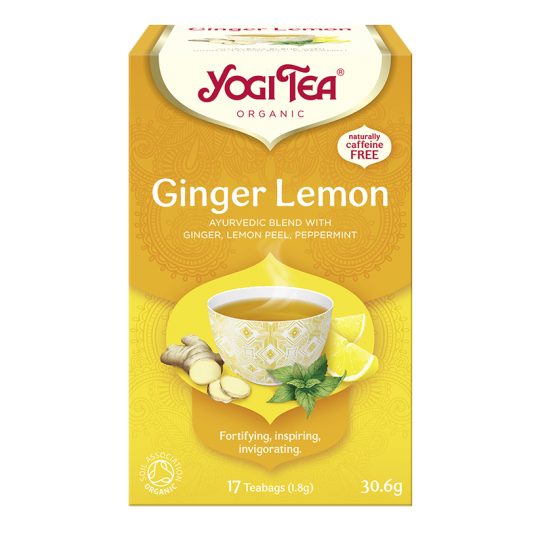 HERBATKA IMBIROWO - CYTRYNOWA (GINGER LEMON) BIO (17 x 1,8 g) 30,6 g - YOGI TEA