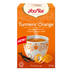 HERBATKA KURKUMA POMARAŃCZA (TURMERIC ORANGE) BIO (17 x 2 g) 34 g - YOGI TEA