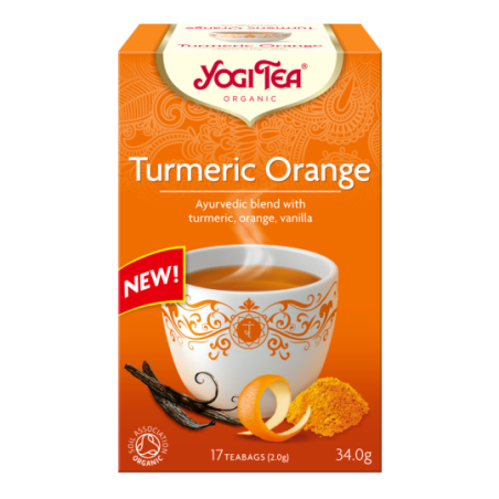 HERBATKA KURKUMA POMARAŃCZA (TURMERIC ORANGE) BIO (17 x 2 g) 34 g - YOGI TEA