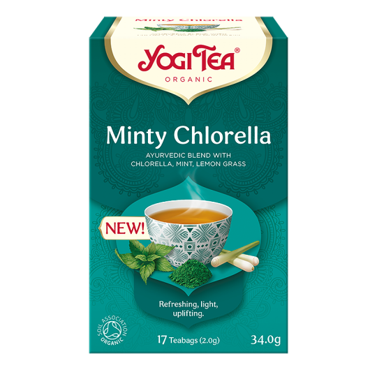 HERBATKA MIĘTOWA Z CHLORELLĄ (MINTY CHLORELLA) BIO (17 x 2 g) 34 g - YOGI TEA