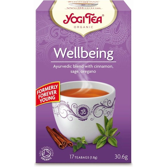 HERBATKA NA DOBRE SAMOPOCZUCIE (WELLBEING) BIO (17 x 1,8 g) 30,6 g - YOGI TEA
