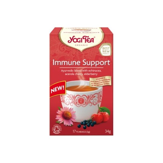 HERBATKA NA ODPORNOŚĆ (IMMUNE SUPPORT) BIO (17 x 2 g) 34 g - YOGI TEA