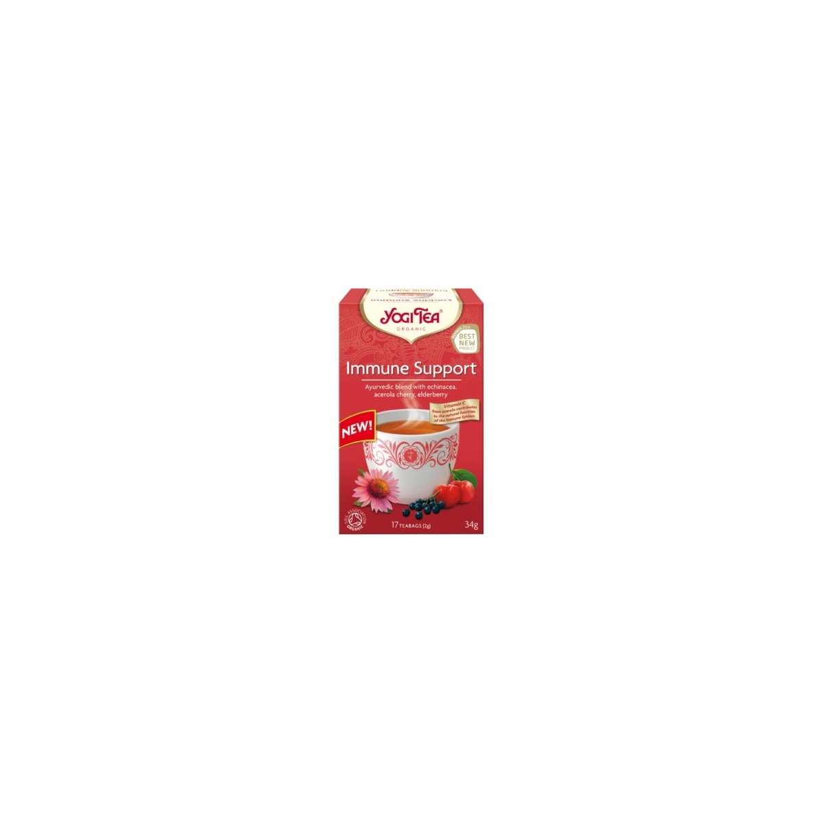 HERBATKA NA ODPORNOŚĆ (IMMUNE SUPPORT) BIO (17 x 2 g) 34 g - YOGI TEA