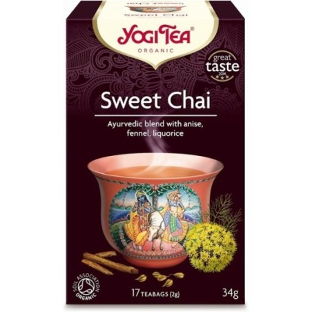 HERBATKA SŁODKI CHAI (SWEET CHAI) BIO (17 x 2 g) 34 g - YOGI TEA
