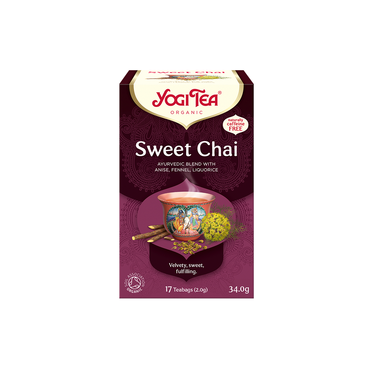 HERBATKA SŁODKI CHAI (SWEET CHAI) BIO (17 x 2 g) 34 g - YOGI TEA