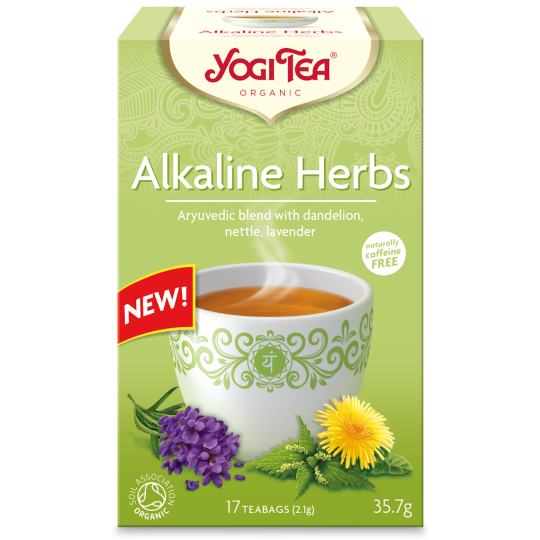 HERBATKA ZIOŁA ALKALICZNE (ALKALINE HERBS) BIO (17 x 2,1 g) 35,7 g - YOGI TEA
