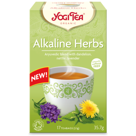 HERBATKA ZIOŁA ALKALICZNE (ALKALINE HERBS) BIO (17 x 2,1 g) 35,7 g - YOGI TEA
