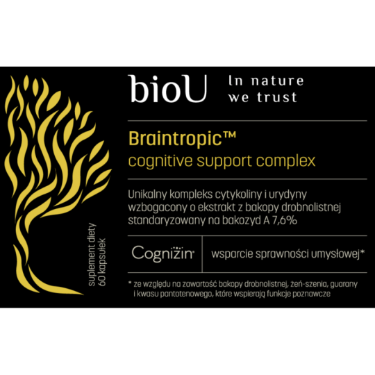 Braintropic™ Cognitive Support Complex (60 Kaps.) - kocimietkahasz.pl