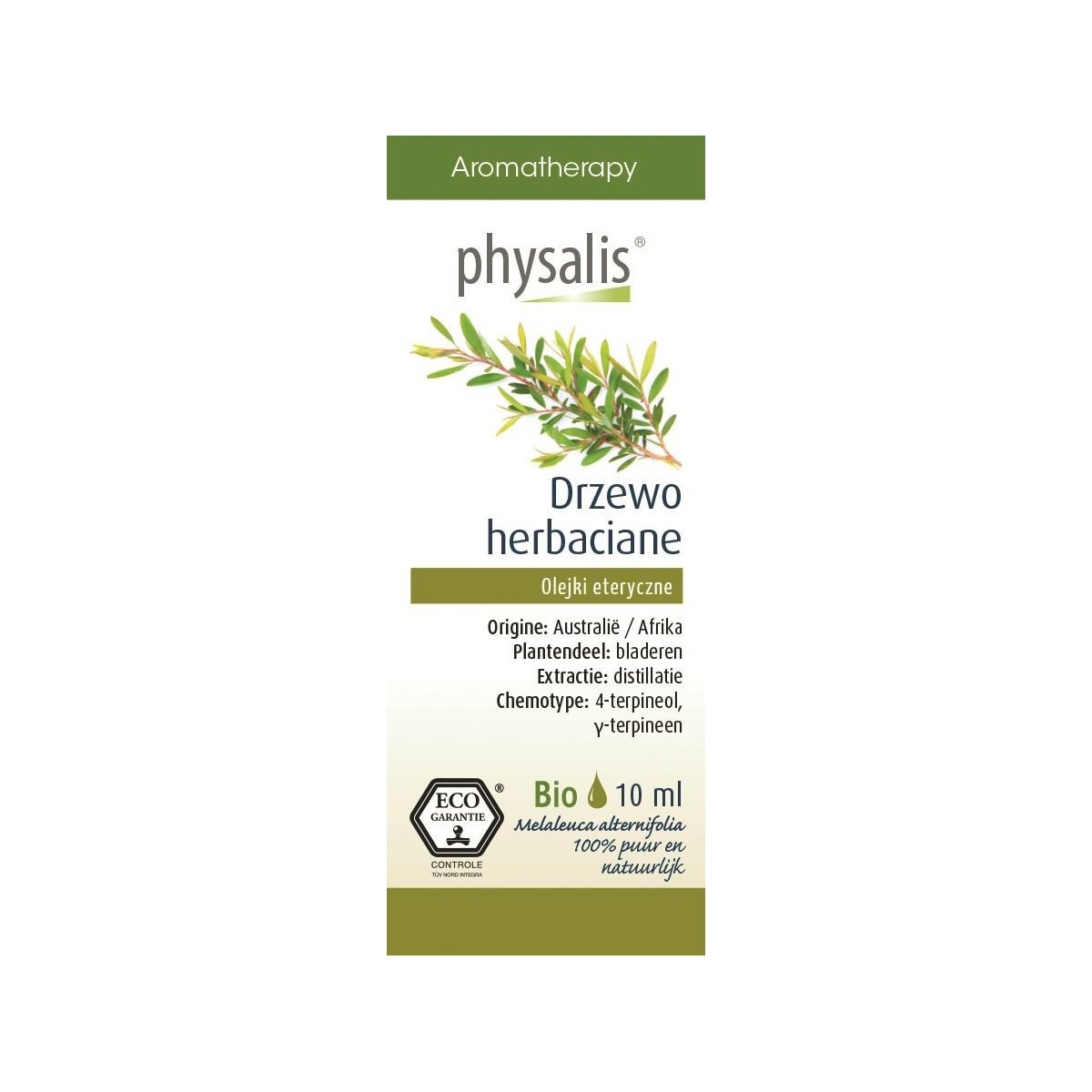 OLEJEK ETERYCZNY DRZEWO HERBACIANE (TEA TREE) ECO 10 ml - PHYSALIS