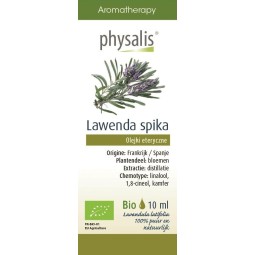OLEJEK ETERYCZNY LAWENDA SZEROKOLISTNA (SPIJKLAVENDEL) BIO 10 ml - PHYSALIS