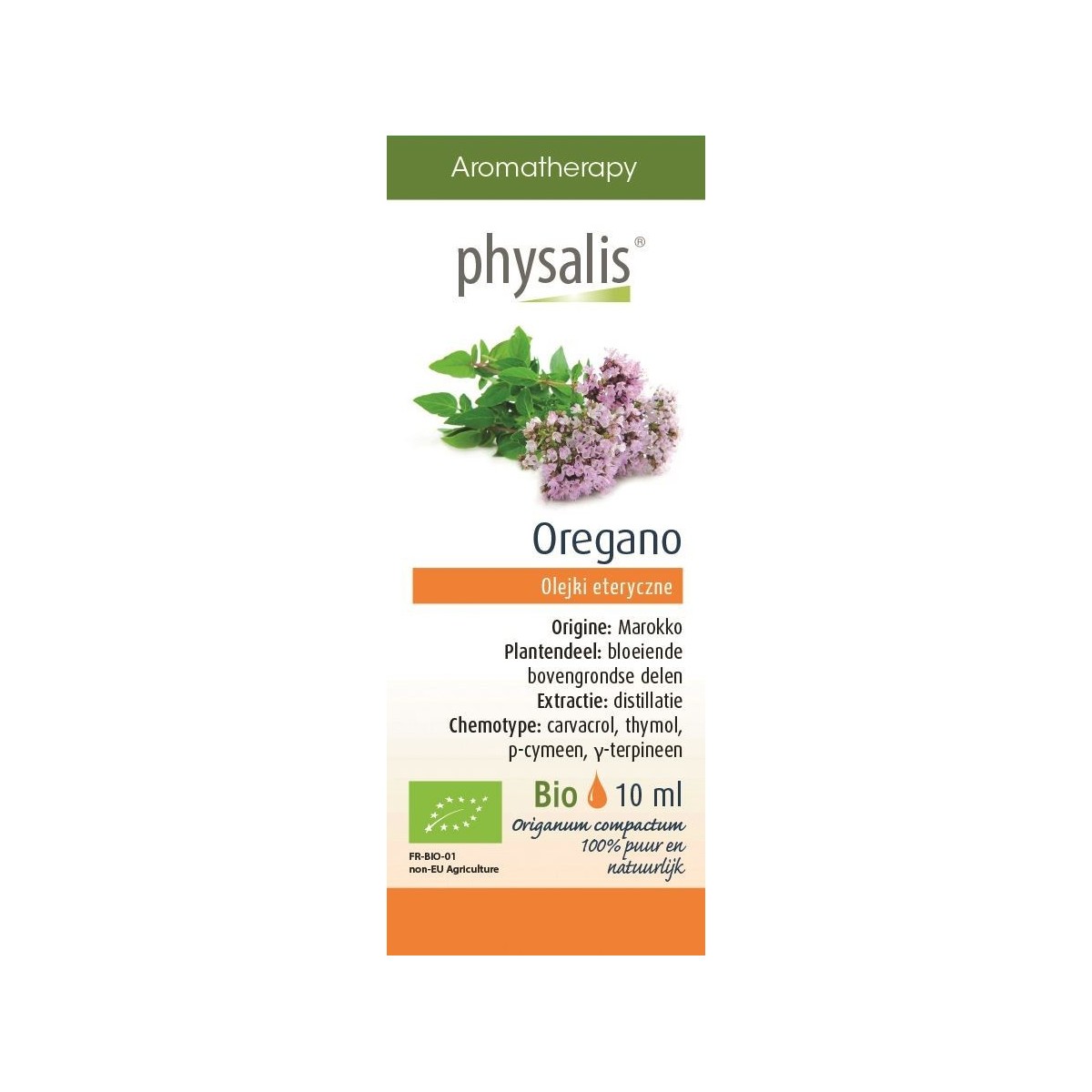 OLEJEK ETERYCZNY OREGANO (OREGANO) BIO 10 ml - PHYSALIS