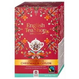 HERBATA CEJLOŃSKA ŚWIĄTECZNA FAIR TRADE BIO (20 x 2 g) 40 g (PRODUKT SEZONOWY) - ENGLISH TEA SHOP ORGANIC