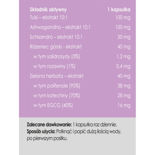 Panaseus Święty Spokój 50 kaps. - Zioło na stres - kocimietkahasz.pl