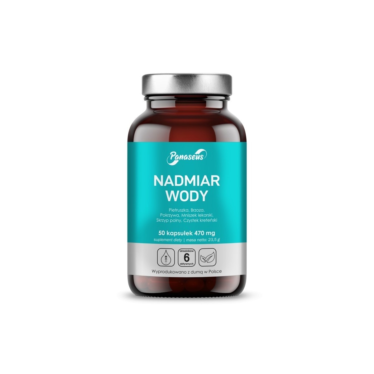 Panaseus - Nadmiar wody 50 kapsułek - kocimietkahasz.pl