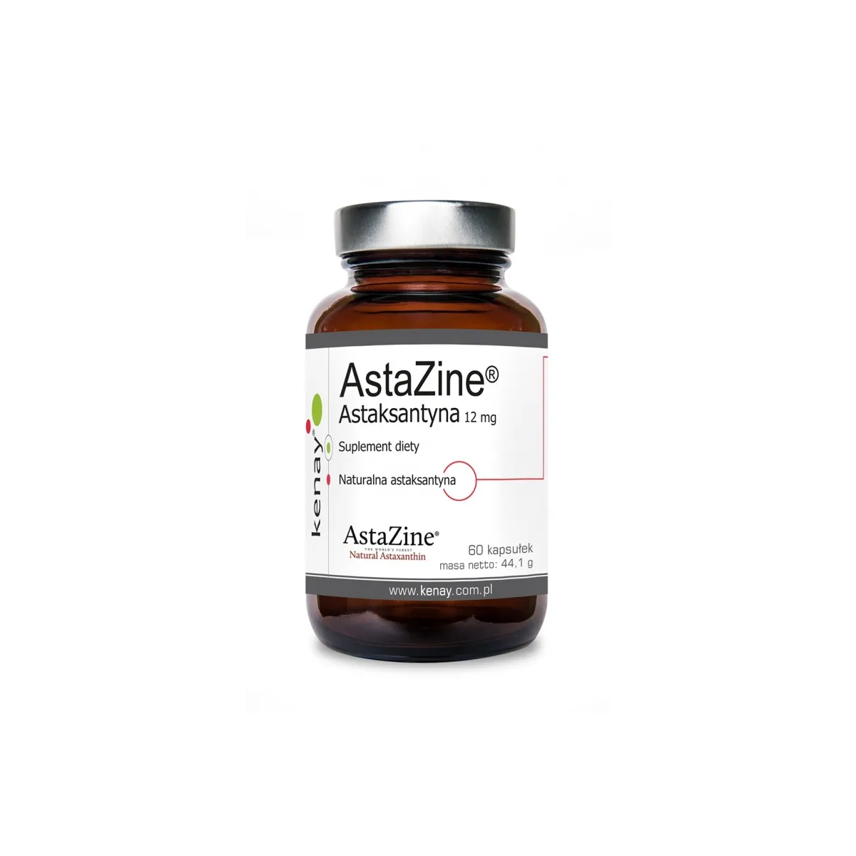 AstaZine® Astaksantyna 12 mg (60 kapsułek) - Kenay - kocimietkahasz.pl