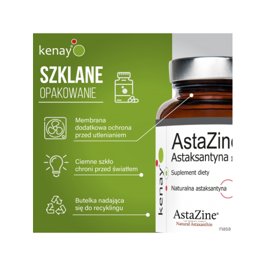 AstaZine® Astaksantyna 12 mg (60 kapsułek) - Kenay - kocimietkahasz.pl