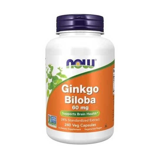 Ginkgo Biloba ekstrakt - Miłorząb Japoński (240 kaps.) - NOW FOODS