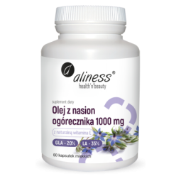 Olej z nasion ogórecznika 20%/35% 1000 mg x 60 kaps. Aliness