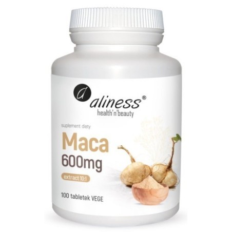 Maca ekstrakt 10:1 600mg - Aliness