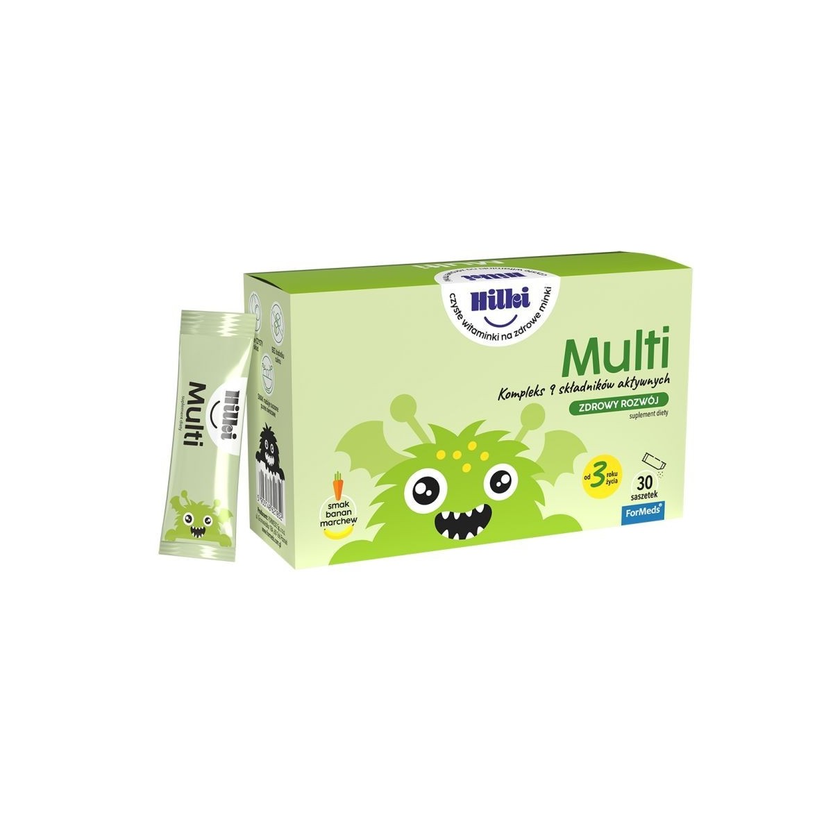 ForMeds Hilki Multi, dla dzieci od 3 lat, smak bananowo- ...