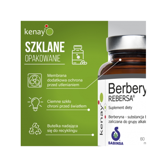 Berberyna REBERSA® (60 kapsułek) Kenay - kocimietkahasz.pl