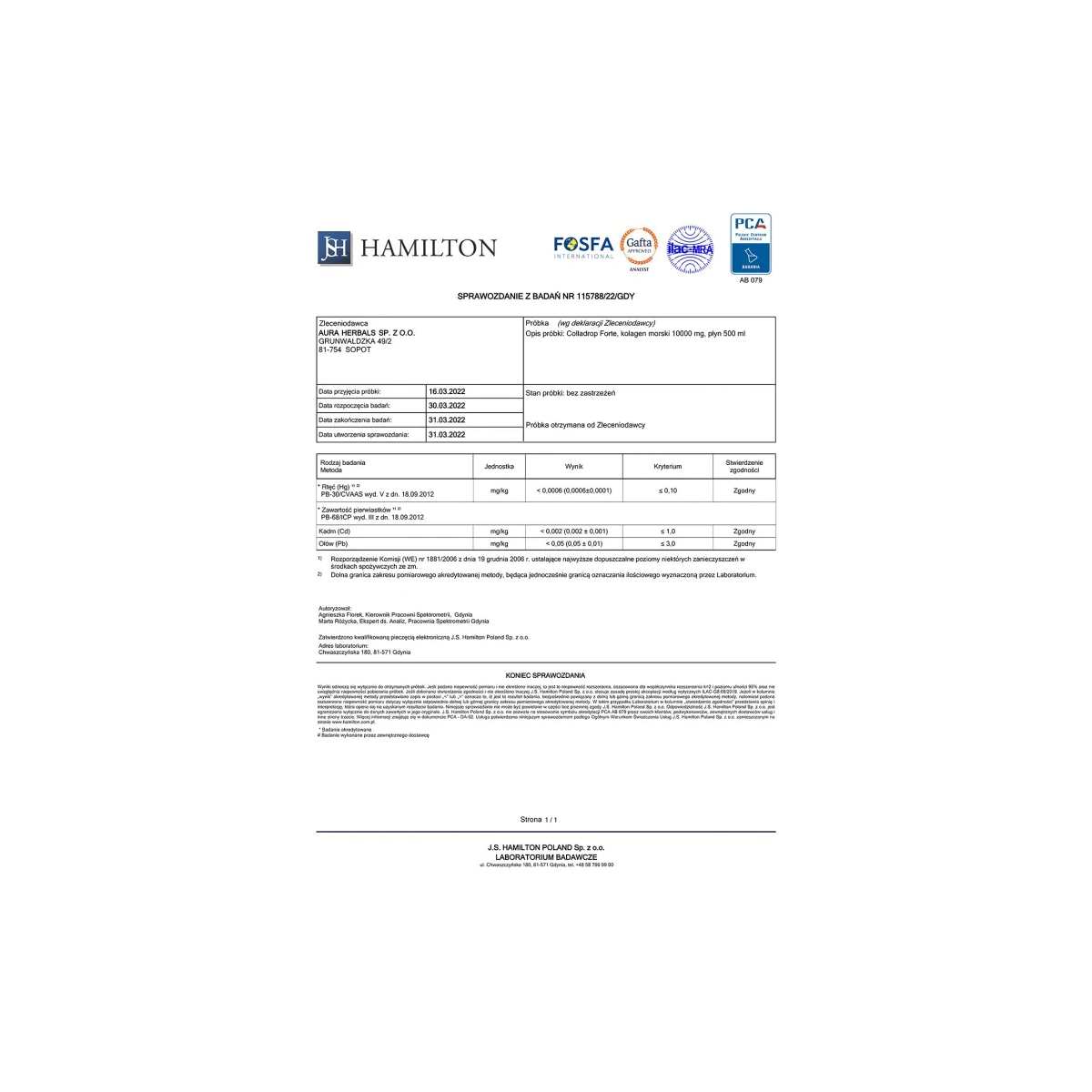 Aura Herbals Colladrop Forte 10000mg Kolagen Morski ...