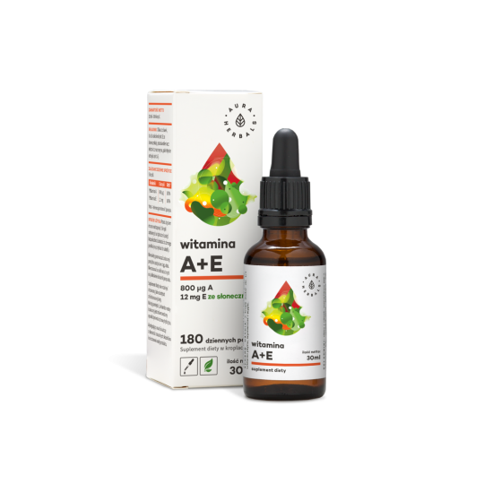 Witamina A + E, krople 30 ml - Aura Herbals