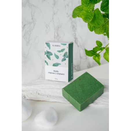Mydło miętowe z otrębami (dla ochłody) - Klaudyna Hebda Nature