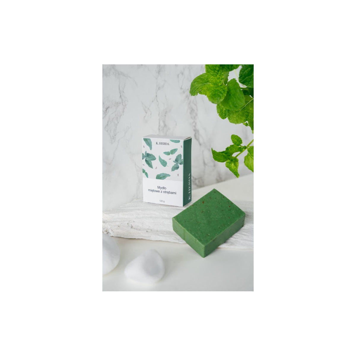 Mydło miętowe z otrębami (dla ochłody) - Klaudyna Hebda Nature