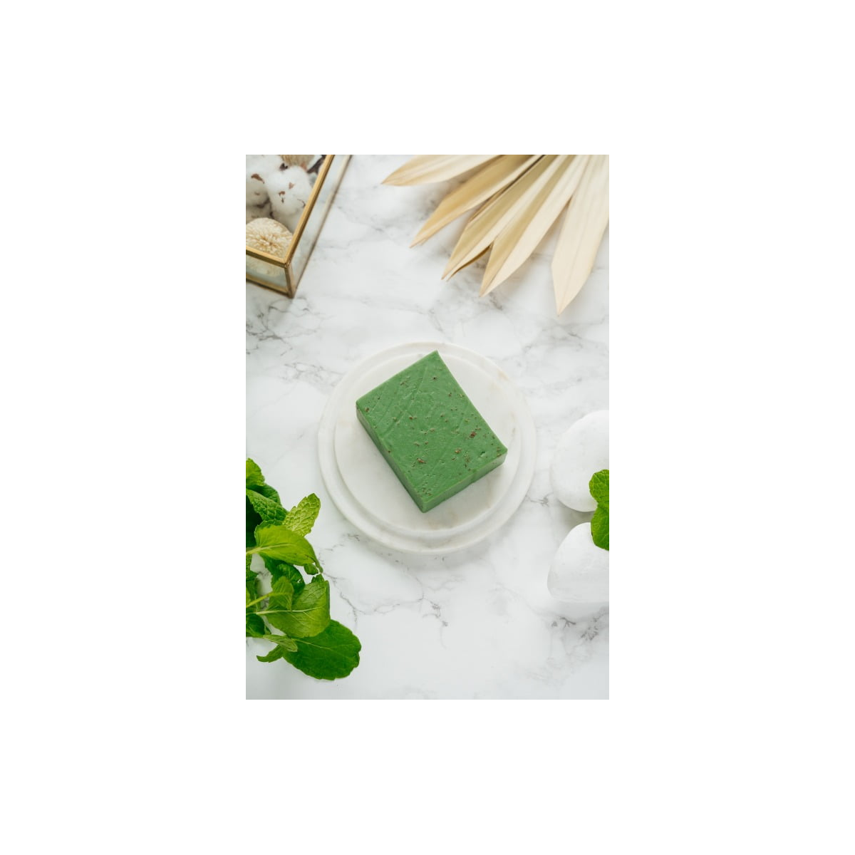 Mydło miętowe z otrębami (dla ochłody) - Klaudyna Hebda Nature