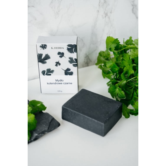 Mydło kolendrowe czarne oczyszczające - kocimietkahasz.pl