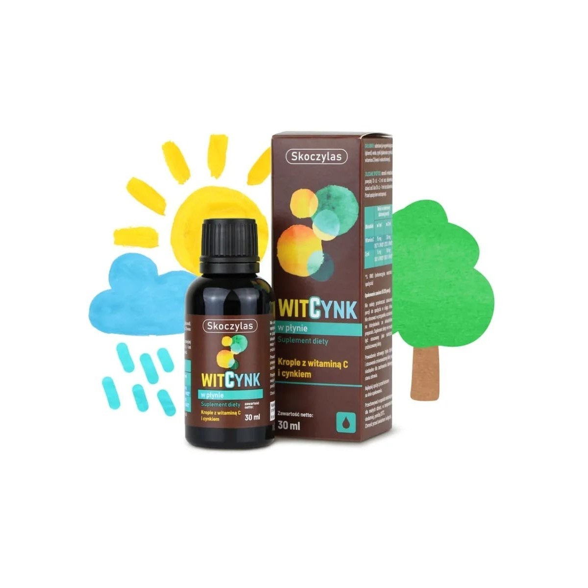 WITCYNK witamina C, cynk 30 ml Krople Skoczylas